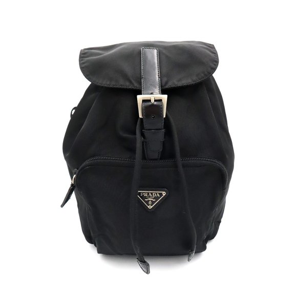 Vintage Prada Mini Backpack Nylon Black - Picture 1 of 13